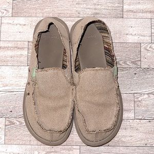 SNAUK DONNA KEMP LIFESTYLE WOMENS TAN SLIP ON SHOES